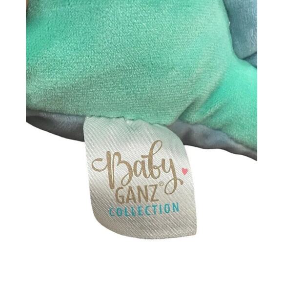 Baby Ganz Cuddle-Me Turquoise Dino T-Rex Plush w/Rattle Lovey Toy 9" EUC - Picture 9 of 10